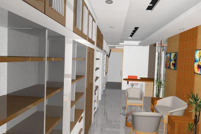Storage System - Rak arsip full ceiling dengan pencahayaan tersembunyi